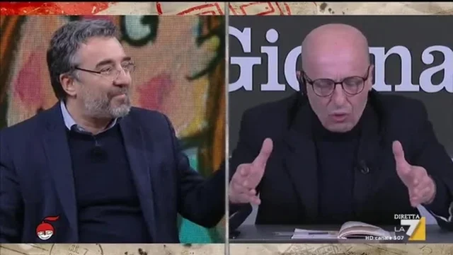 Lo scontro tra Damilano e Sallusti: "Berlusconi partigiano a 9 anni?", "Stai dicendo cazzate!"