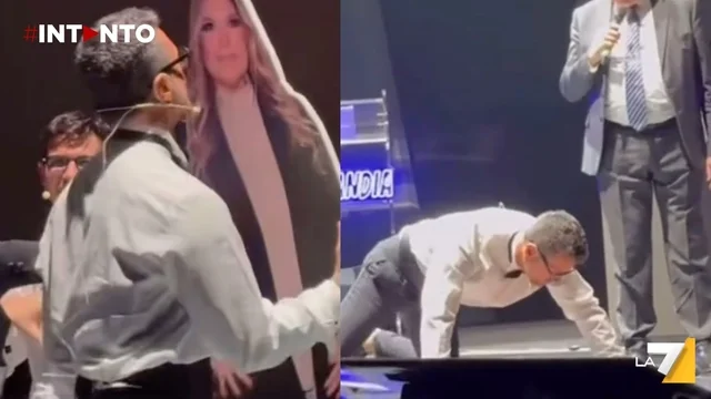 Corona infiamma il pubblico con Gurulandia a teatro: provocazioni e un bacio surreale (o quasi) con Lucarelli