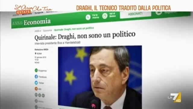 Draghi, il tecnico tradito dalla politica