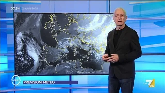 Previsioni Meteo di oggi di Paolo Sottocorona
