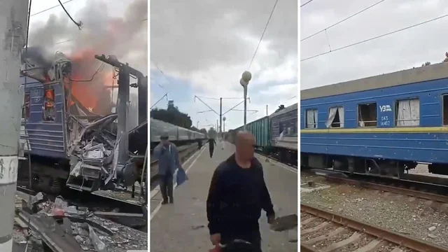 Attacco russo alla stazione di Shostka, Zelensky denuncia: “Colpiti civili, questo è terrorismo”