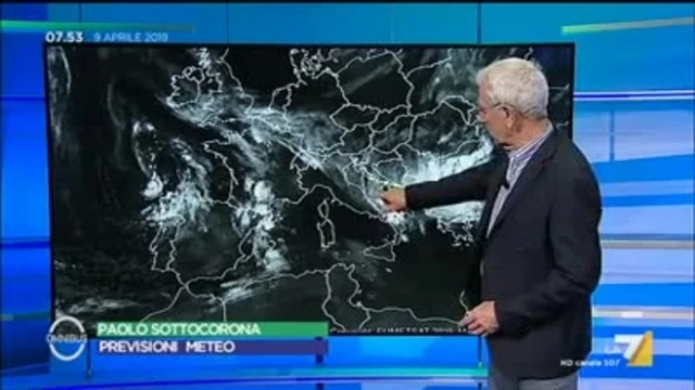 Le previsioni del tempo del 9 aprile