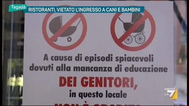 Ristorante, vietato l'ingresso a cani e bambini
