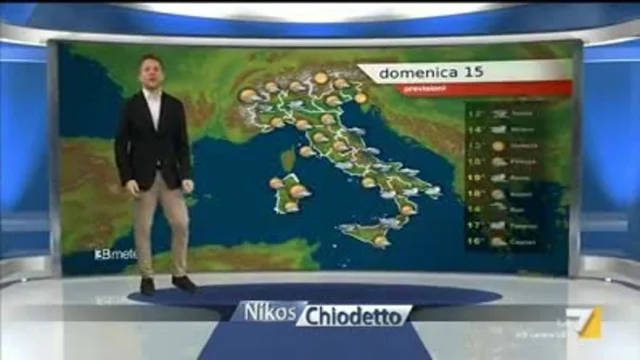 Il meteo della sera
