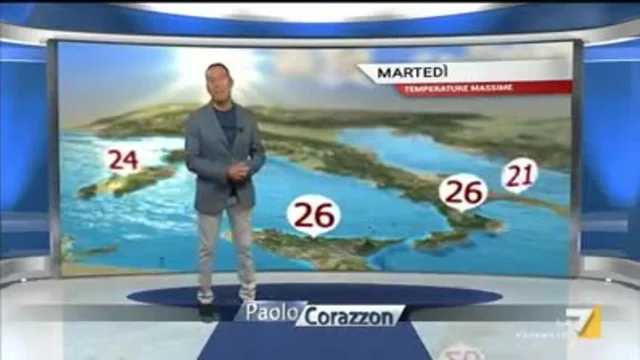 Il meteo della sera del 24 settembre