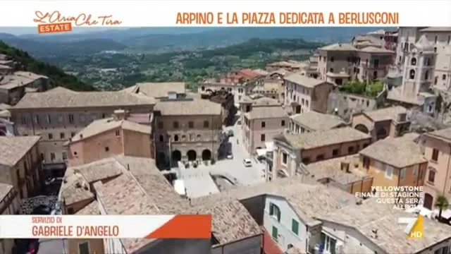 Arpino e la piazza dedicata a Silvio Berlusconi
