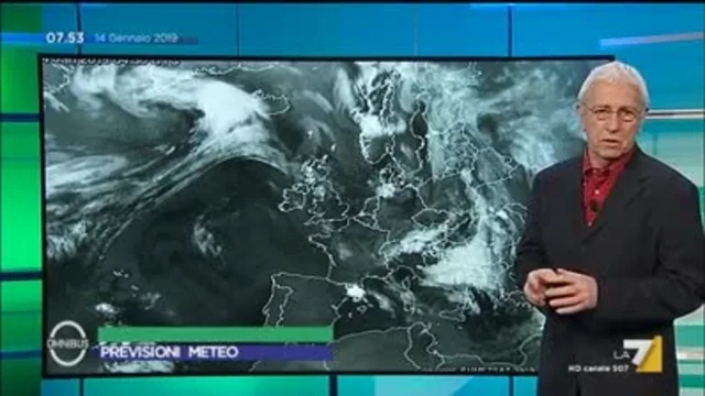 Il meteo del 14 gennaio