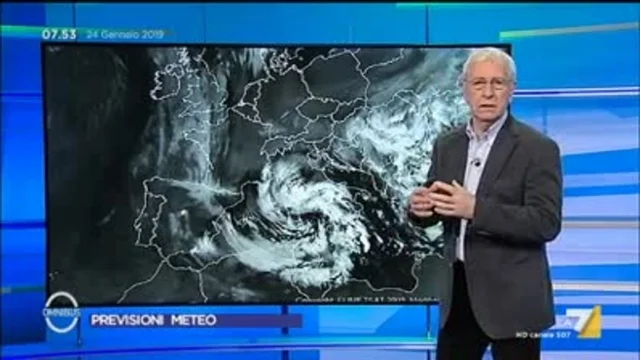 Il meteo del 24 gennaio