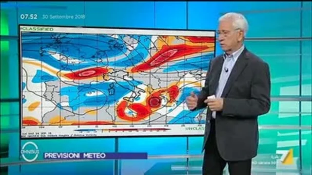 Il meteo del 30 settembre