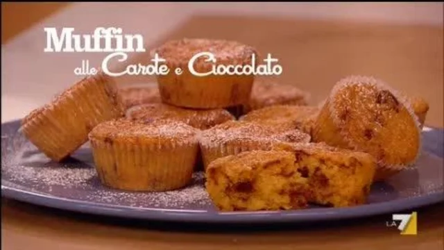 Muffin Carote, Mandorle e Cioccolato