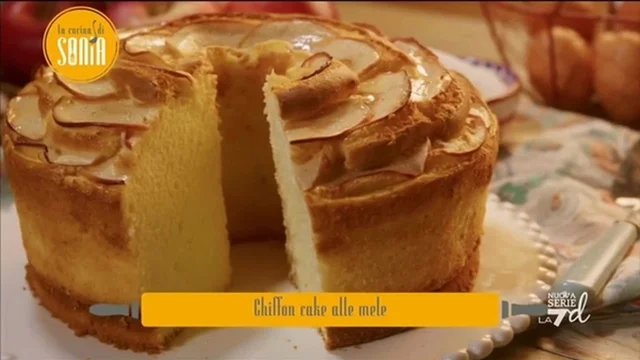 Chiffon cake alle mele