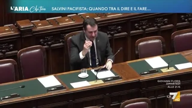 Salvini pacifista: quando tra il dire e il fare...