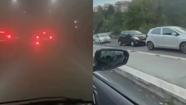 Roma, traffico in tilt: veicolo in fiamme nella Galleria Giovanni XXIII, tangenziale bloccata