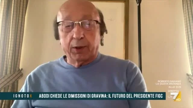 Moggi attacca Gravina: “Si aggrappa alla poltrona come pochi, il calcio italiano è allo sbando per colpa sua”