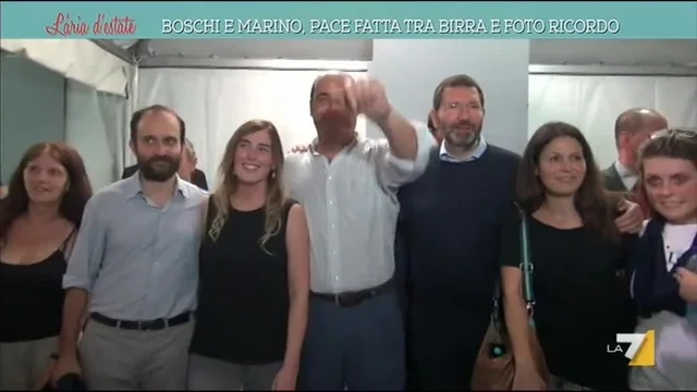 Boschi e Marino pace fatta tra birra e foto ricordo