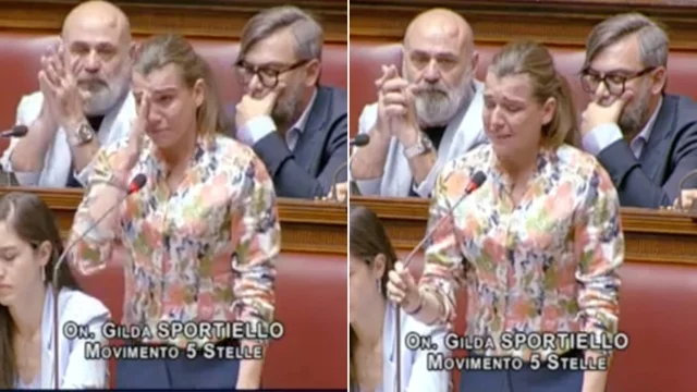 Crollo a Scampia, la deputata Sportiello (M5S) scoppia in lacrime durante il suo intervento in Aula