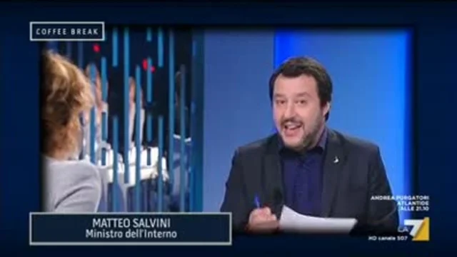Matteo Salvini (Ministro dell'Interno): 'Nel Mediterraneo non c'è una ONG italiana'
