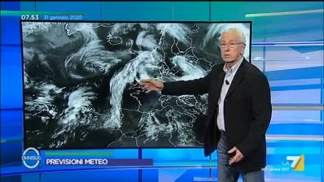 Le previsioni meteo del 31/01/2020