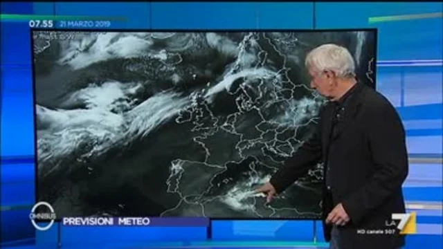 Le previsioni del tempo del 21 marzo