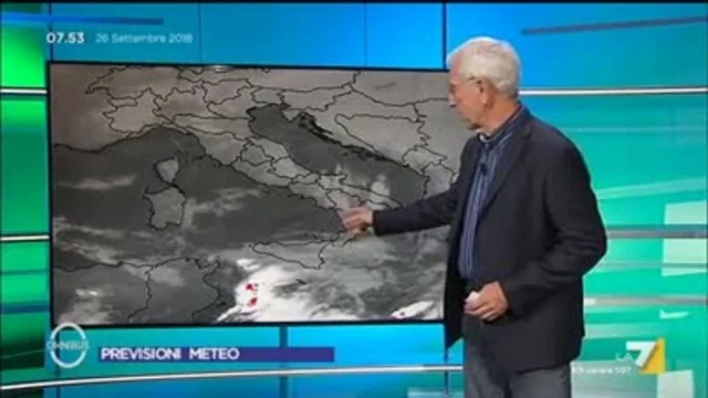 Il meteo del 26 settembre