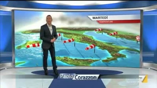 Il meteo della sera