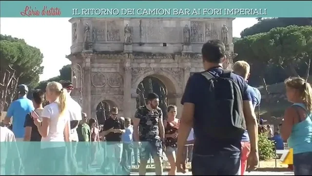 Il ritorno dei camion bar ai Fori Imperiali