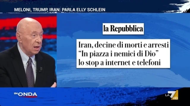 Iran, Mieli a Elly Schlein: "Come per Gaza, adesso è il momento di dare forza al popolo iraniano"