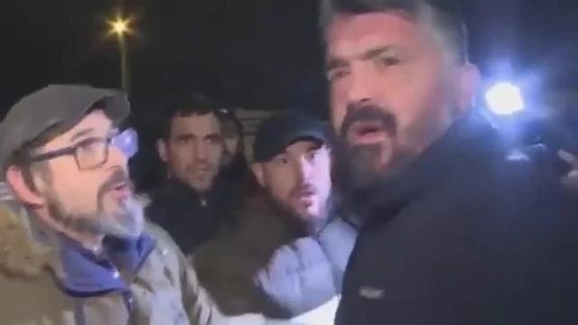 Gattuso perde la pazienza e dà uno schiaffo alla telecamera