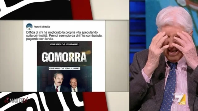 Augias sul post di Fratelli d'Italia contro Saviano: "Una cosa oscena"