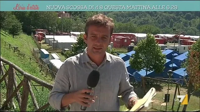 Terremoto Arquata, costruzione della tendopoli e della mensa