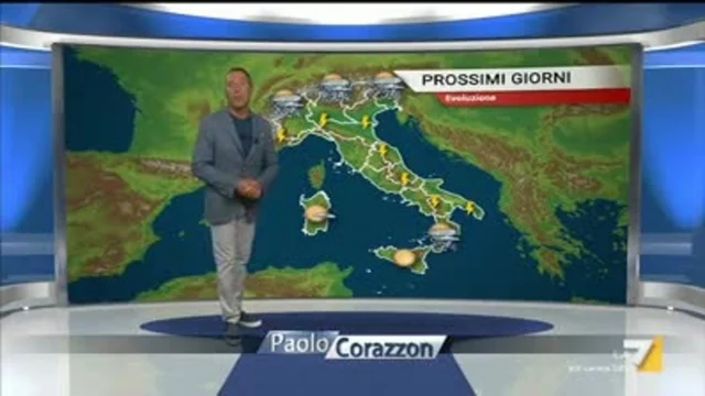 Il meteo della sera del 5 luglio