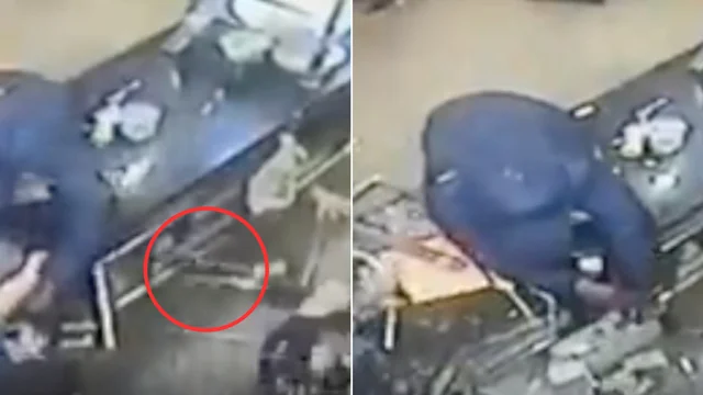 14enne spara al rapinatore nella pizzeria di famiglia: il video drammatico
