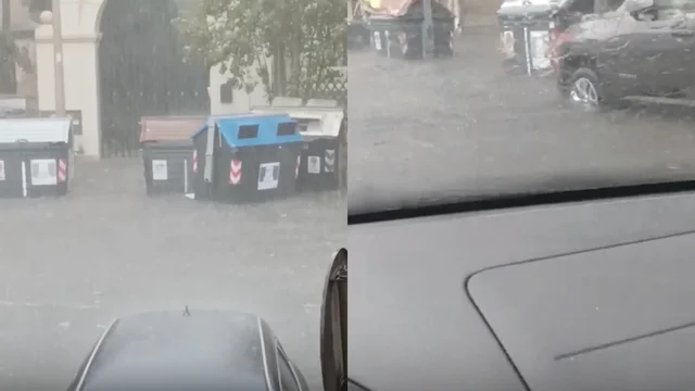 Ostia, forte temporale ora diretto verso Roma: il video