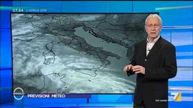 Le previsioni del tempo del 2 aprile
