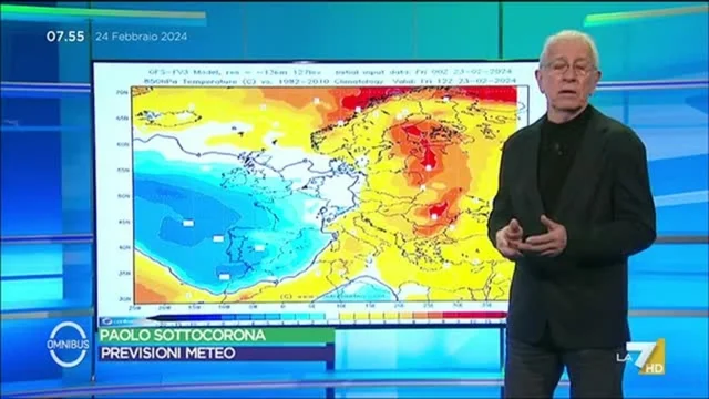 Meteo LA7 del 24/2/2024