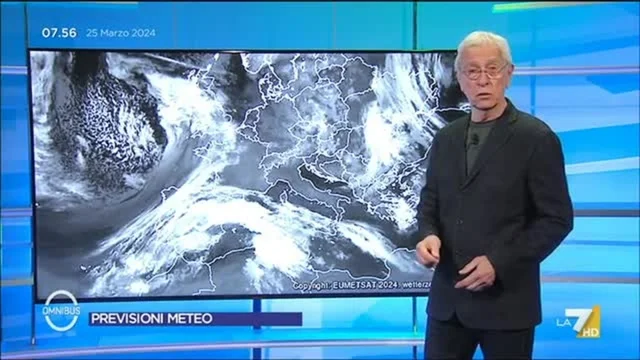 Le previsioni meteo di oggi di Paolo Sottocorona