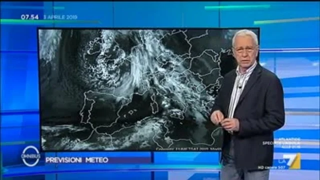 Le previsioni del tempo del 3 aprile