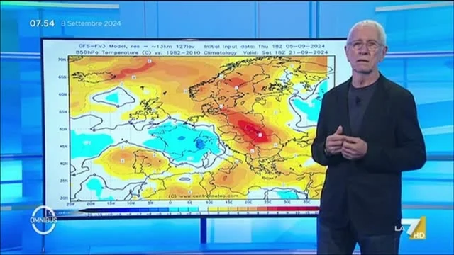 Meteo LA7 - 8/9/2024