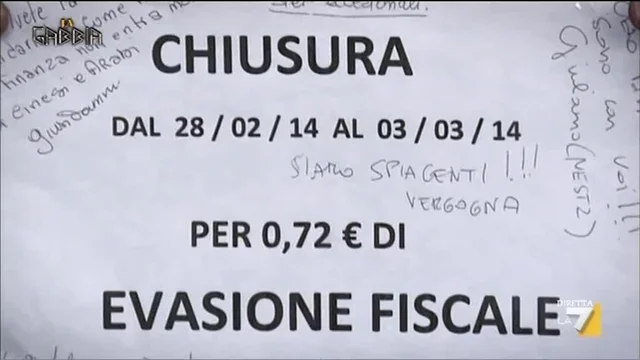 Gli scontrini della vergogna