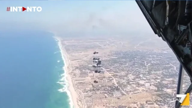 Italia partecipa ai lanci aerei di aiuti umanitari diretti a Gaza
