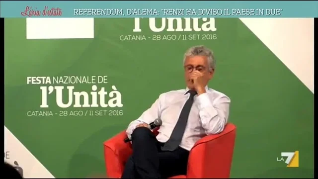 Referendum, D'Alema: 'Renzi ha diviso il paese in due'
