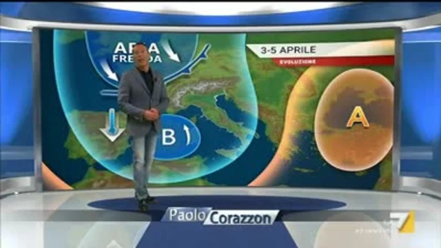 Il meteo della sera del 2 aprile