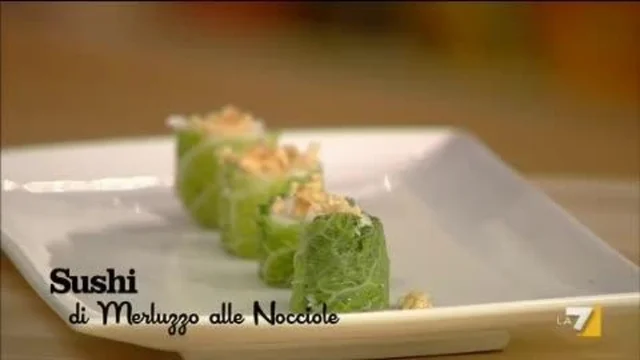 Sushi di Merluzzo e Verza con Nocciole