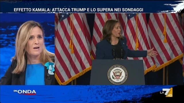 Effetto Kamala, attacca Trump e lo supera nei sondaggi - In Onda - Puntata del 23/7/2024