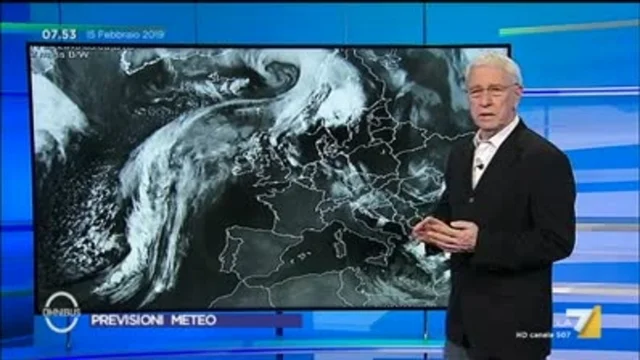 Il meteo del 15 febbraio
