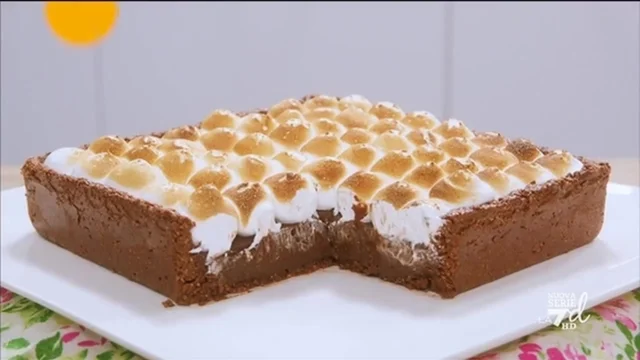 Torta meringata wafer e cioccolato