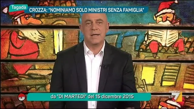 Crozza:'Nominiamo solo ministri senza famiglia'