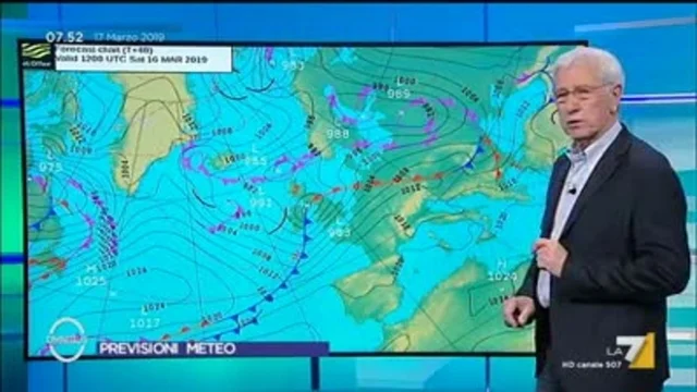 Le previsioni del tempo del 17 marzo