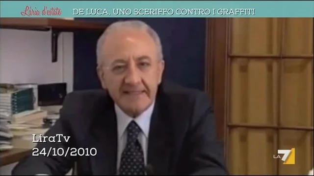 De Luca, uno sceriffo contro i graffiti