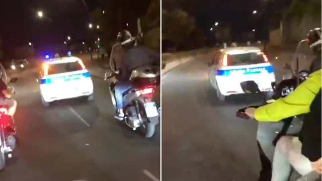 Catania, gang in motorino insulta una volante della polizia municipale: il video è stato postato sui social